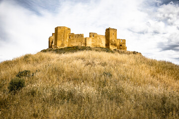 the medieval castle of Montearagon, municipality of Quicena, province of Huesca, Aragon, Spain