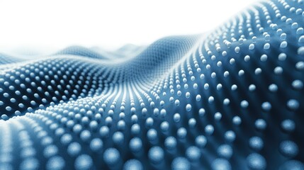 a blue and white half dot pattern