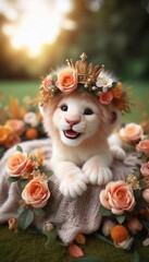 niedliches Löwenbaby