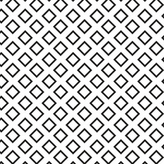 Geometrical black and white square seamless pattern.