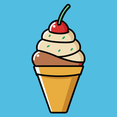 ice cream vector illustration.