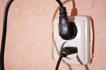 An electrical cord that transmits energy to our home