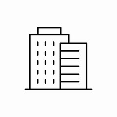 building real estate icon sign vector