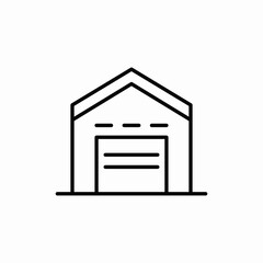 garage stock icon sign vector