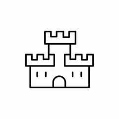 tower castle icon sign vector