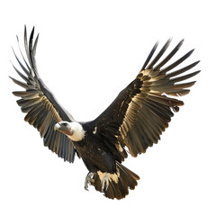 Obraz premium Majestic Bald Eagle in Mid-Flight with Outstretched Wings