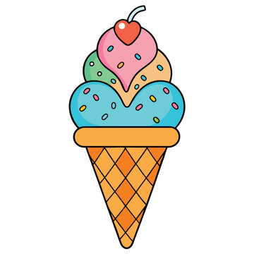 recommend clip art: ice cream vector illustration.