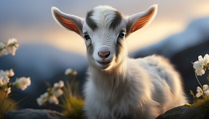Fototapeta premium baby goat