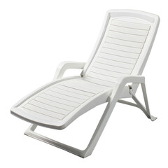 Modern White Reclining Lounger for Relaxation and Comfort.