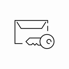 secret mail icon sign vector