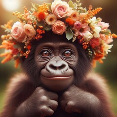 Fototapeta premium Gorilla Baby