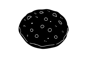 Cookies icon, cookie vector symbol, Bite biscuit icon
