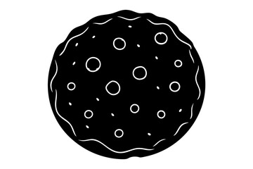 Cookies icon, cookie vector symbol, Bite biscuit icon
