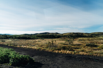 アイスランドの車窓から見た風景