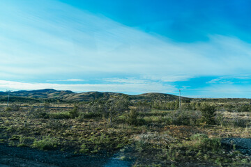 アイスランドの車窓から見た風景