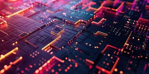 Obraz premium A detailed view of a computer's internal components