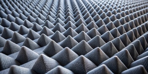 Obraz premium Close up of studio sound acoustical foam background for audio recording