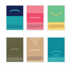 Retro Card Design Set