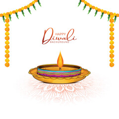 Diwali Hindu festival greeting card background