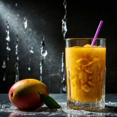 Fruits juice with blender machine fresh juice
