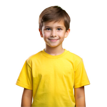 Hispanic todler portrait brick clothing on transparent background