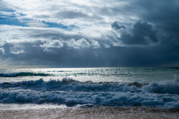 clouds over the sea