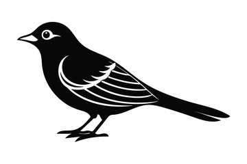 Minimalist Bird Silhouette Vector Art for Logos, Branding, and Design Projects