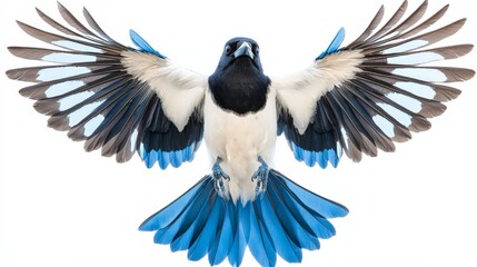 Fototapeta premium Blue Magpie Ascending into the Sky
