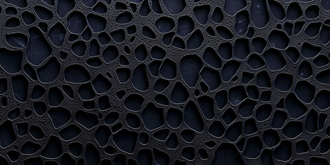 A black and white photo of a patterned surface with holes