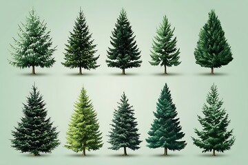 Fototapeta premium christmas tree fir or spruce