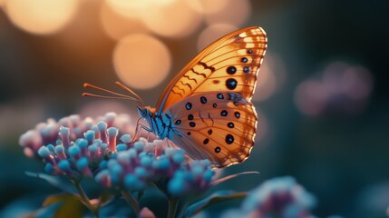  PRODUCTION: [A captivating portrayal of butterflies in their natural habitat]