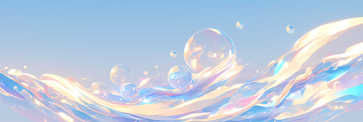 Abstract Nature Wallpaper – Water and Sky Inspired Background for a Calm Atmosphere