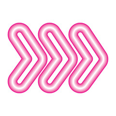 neon red arrow pointing to the right