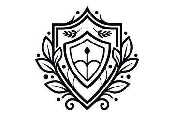 Shield with swords, shield, icon, security, symbol, protection, vector, sign, illustration, badge, emblem, secure, design, metal, safety, silver, button, guard, set, medieval, element, web, glossy, he