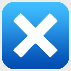 Obraz premium x icon