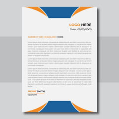 Modern and creative company business letterhead template