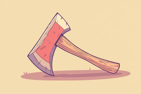 recommend clip art: Illustration of an axe.