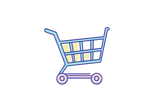 recommend clip art: Shopping Cart Continuous Line Icon, Single continuous line art shopping cart.