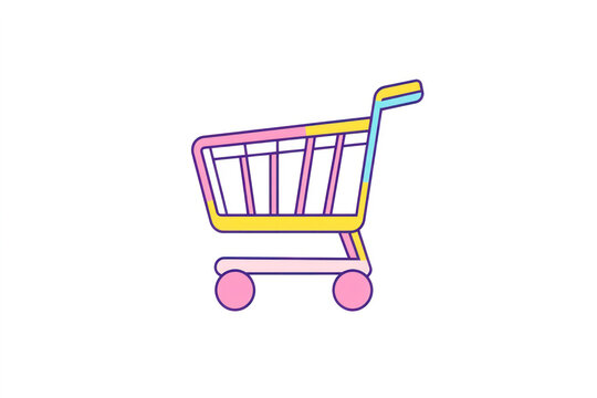 recommend clip art: Shopping Cart Continuous Line Icon, Single continuous line art shopping cart.