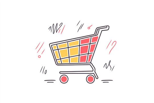 recommend clip art: Shopping Cart Continuous Line Icon, Single continuous line art shopping cart.