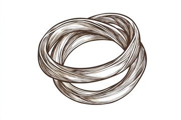 Wedding ring line art.