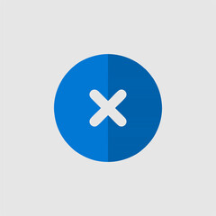 Fototapeta premium Circle X Mark