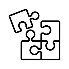 jigsaw puzzle piece- simpe vector icon