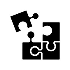 jigsaw puzzle piece- simpe vector icon