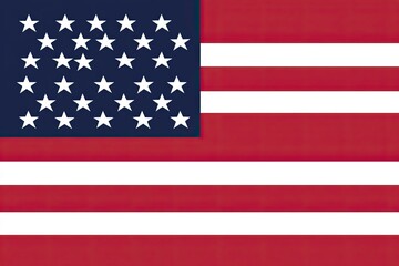 Naklejka premium American flag displays its iconic red, white, and blue colors, symbolizing freedom and patriotism