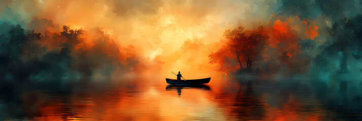 Naklejka premium Abstract Nature Wallpaper – Water and Sky Inspired Background for a Calm Atmosphere