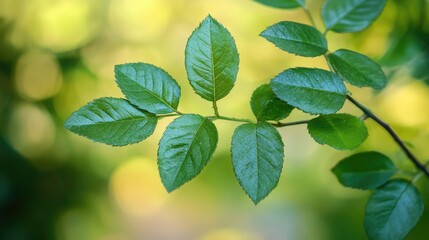 Fototapeta premium Close-up of plant with green leaves