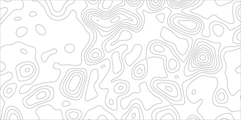 Abstract background with topographic map white background. The stylized height of the topographic map contour in black lines. gradient multicolor wave curve lines banner background design.