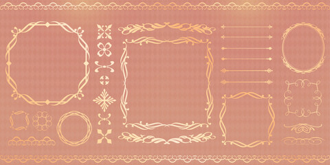 クリスマスのフレームデザイン