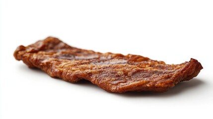 Close-up of meat on white